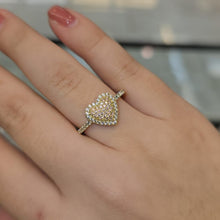 Load image into Gallery viewer, ❤️🌹Petite Heart-Shaped Pink and White CZ Valentine's Day Ring🌹❤️