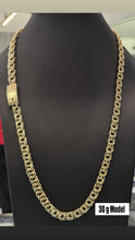 Load image into Gallery viewer, 10K Chino Monaco Chain with Greek Frame Clasp