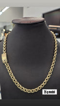 Load image into Gallery viewer, 10K Chino Monaco Chain with Greek Frame Clasp