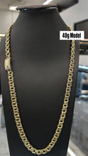 Load image into Gallery viewer, 10K Chino Monaco Chain with Greek Frame Clasp