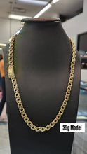 Load image into Gallery viewer, 10K Chino Monaco Chain with Greek Frame Clasp