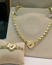Load image into Gallery viewer, 10K Yellow Gold Monaco Heart Lock Bundle