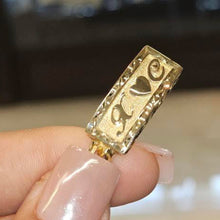 Load image into Gallery viewer, 10k Yellow Gold Chino Monaco Bracelet with Three Heart Charms