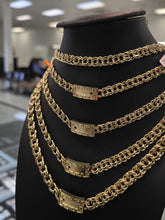 Load image into Gallery viewer, 10K Chino Monaco Chain with Greek Frame Clasp