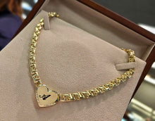 Load image into Gallery viewer, 10K Yellow Gold Monaco Heart Lock Bundle