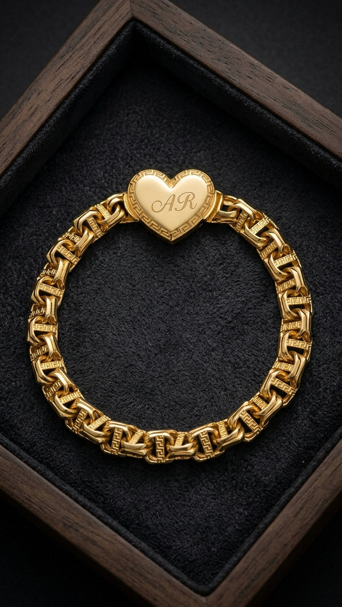 SILVER HEART CHINO BAR LINK BRACELET – TAMAYO GOLD LLC