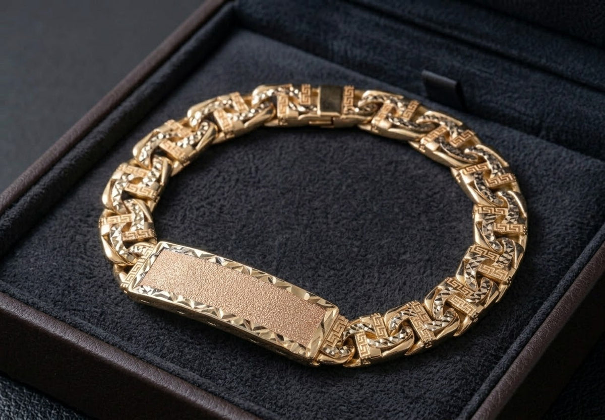 monacomama‼️ 10 K GOLD CHINOBAR MONACO SUPERFLAT BRACELET – TAMAYO GOLD LLC