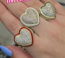 Load image into Gallery viewer, Cubic Zirconia Heart Ring