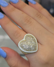 Load image into Gallery viewer, Cubic Zirconia Heart Ring