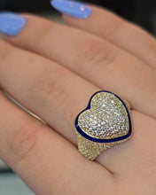 Load image into Gallery viewer, Cubic Zirconia Heart Ring