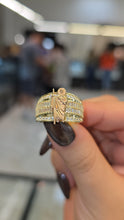 Load image into Gallery viewer, 10K czs stones san judas ring