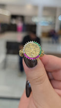 Load image into Gallery viewer, 10K Gold Centenario CZ Ring