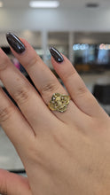 Load image into Gallery viewer, Virgen de Guadalupe Clover Ring 10K Gold