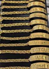 Load image into Gallery viewer, Gold-Toned 925 Sterling Silver Bar Bracelet