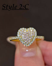 Load image into Gallery viewer, 10K Heart Rings Collection