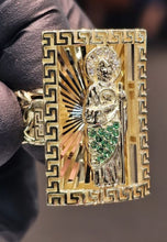 Load image into Gallery viewer, 10k Yellow Gold Chino Bar Squared Monaco Ring