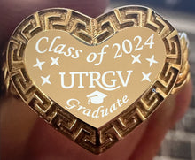 Load image into Gallery viewer, 10k Yellow Chino Link Monaco Graduation Ring