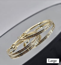 Load image into Gallery viewer, 10K Gold Earrings with czz