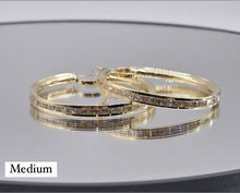 Load image into Gallery viewer, 10K Gold Earrings with czz