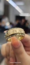 Load image into Gallery viewer, 10k Yellow Gold Chino Link Spinning Ring