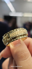 Load image into Gallery viewer, 10k Yellow Gold Chino Link Spinning Ring