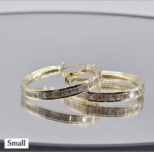 Load image into Gallery viewer, 10K Gold Earrings with czz