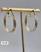 Load image into Gallery viewer, 10K Gold Earrings with czz