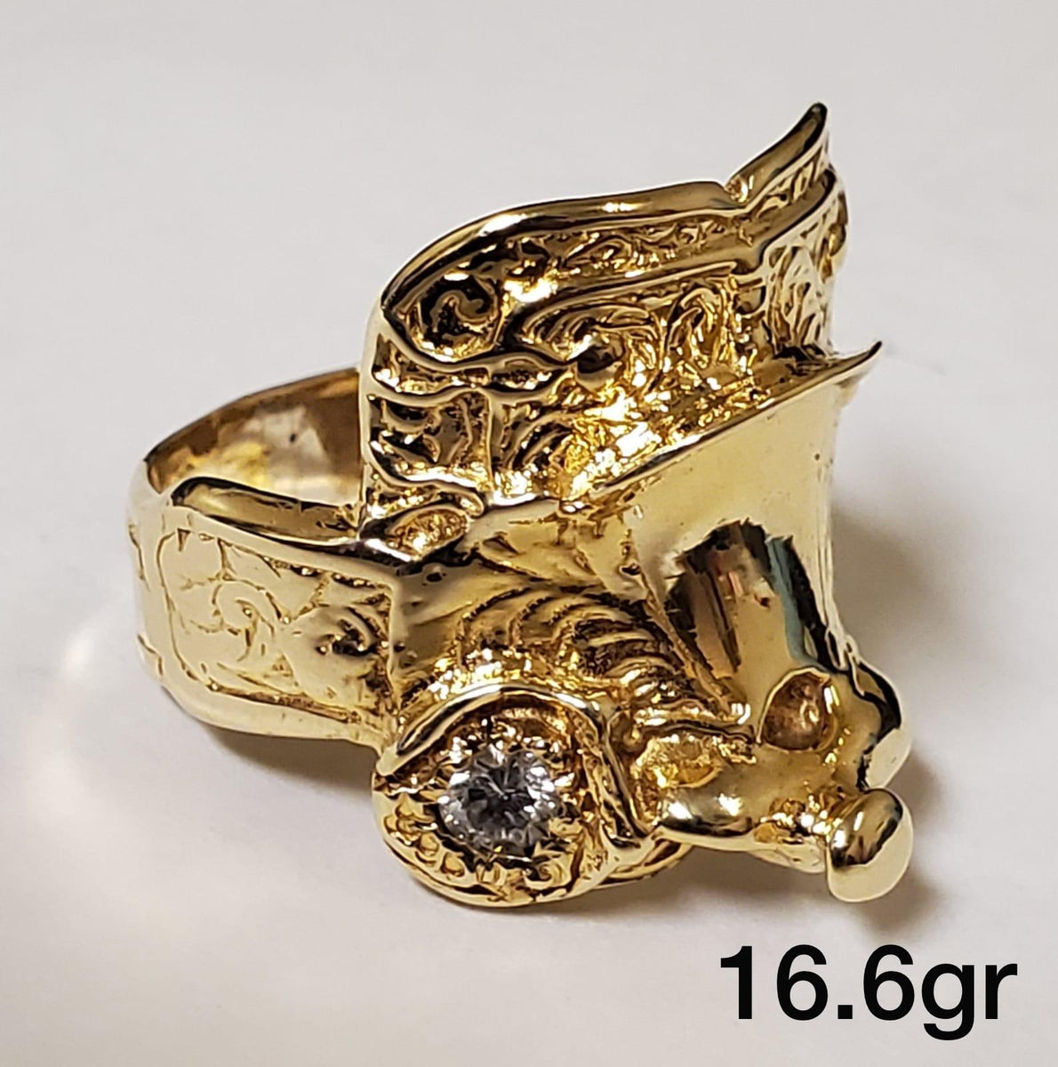 Gold saddle rings deals for sale