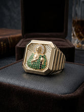 Load image into Gallery viewer, 10 K GOLD SAN JUDAS CHAIN, PENDANT AND RING SET