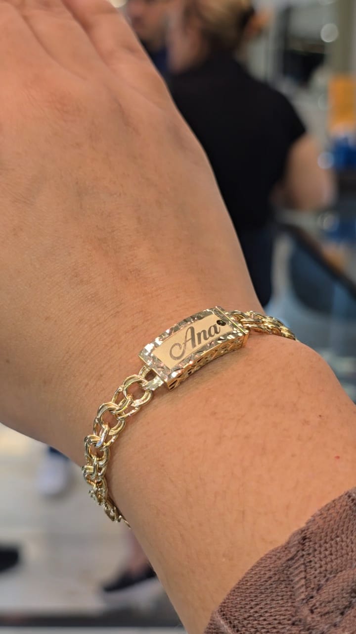 Chino Monaco 10k Gold Bracelet
