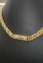 Load image into Gallery viewer, Monaco style Chinobar chain in 10K gold
