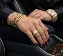 Load image into Gallery viewer, Anillo Ansiedad Personalizado 10k / Custom Anxiety Spinner Ring