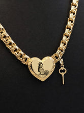 Load image into Gallery viewer, 10 K GOLD MONACO HEART NECKLACE