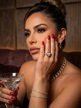 Load image into Gallery viewer, 10 K GOLD RED BORDER HEART RING