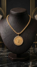 Load image into Gallery viewer, 10 K Gold Mexican 50 Pesos Centenario Coin Medallion &amp; Ring Set