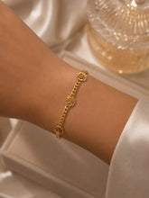 Load image into Gallery viewer, 10 K GOLD MONACO CUBAN ROSES BRACELET