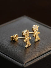 Load image into Gallery viewer, 10 K GOLD LITTLE BOY STUD EARRINGS