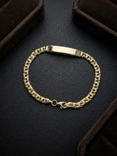 Load image into Gallery viewer, 10 K GOLD BABY SEMI SOLID CHINO BAR LINK BRACELET