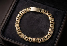 Load image into Gallery viewer, 10 K GOLD SEMI SOLID CHINO BAR LINK BRACELET