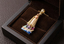 Load image into Gallery viewer, 14 K GOLD NUESTRA SEÑORA DE LA CARIDAD DEL COBRE PENDANT