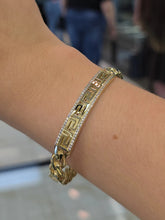 Load image into Gallery viewer, Greek Key Diamond Accent Bracelet
