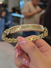 Load image into Gallery viewer, Greek Key Diamond Accent Bracelet