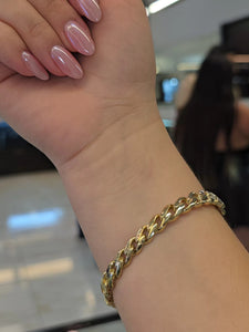 Greek Key Diamond Accent Bracelet