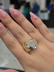 Texas Map Iced Out Ring