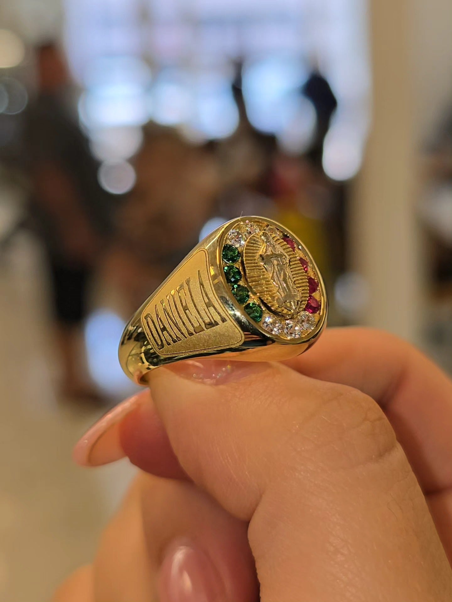 Sacred Guadalupe Custom Gold Ring
