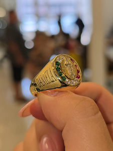 Sacred Guadalupe Custom Gold Ring