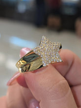 Load image into Gallery viewer, Star Zirconias Gold Ring