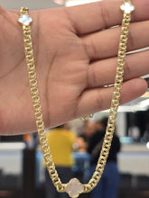 Load image into Gallery viewer, White Clover Necklace, Earrings and Bracelet Set