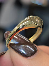 Load image into Gallery viewer, Customizable Heart Initial Gold Ring