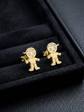 Load image into Gallery viewer, 10 K GOLD LITTLE BOY STUD EARRINGS